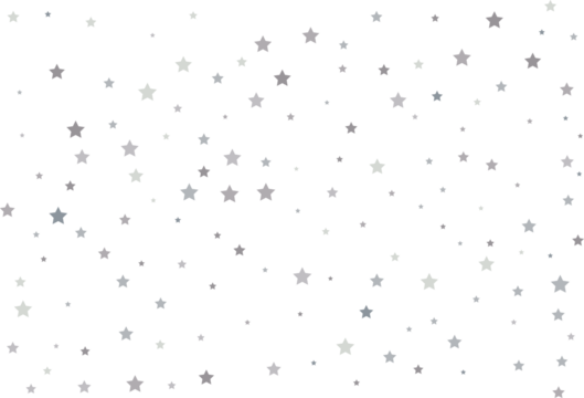 Magic pattern of silver stars
