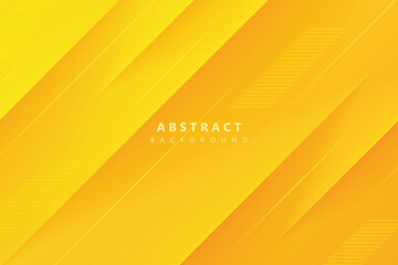 yellow abstract background with vector lines and modern diagonal shading - obrazy, fototapety, plakaty