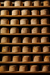 The Castelmagno is the King of Cheeses. This picture comes from the caves of one of the highest...