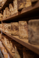 The Castelmagno is the King of Cheeses. This picture comes from the caves of one of the highest...