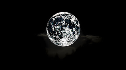 Detailed lunar surface, astronomy background