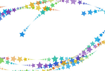 Rainbow pattern of stars