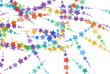 Rainbow pattern of stars