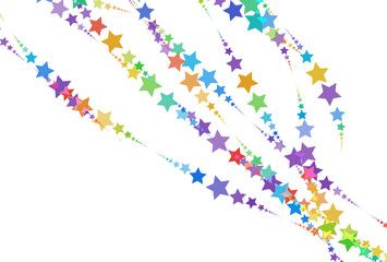 Rainbow pattern of stars