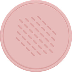 Cosmetic pad icon cartoon vector. Box face makeup. Skin soft clean