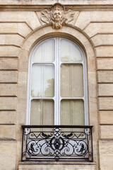 Stone facade of a stylish house in Bordeaux France - 740010810