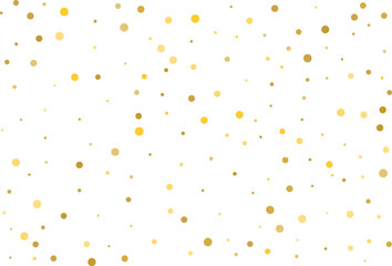 Golden polka dot confetti
