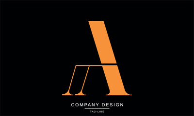 AA, A Abstract Letters Logo Monogram Design

