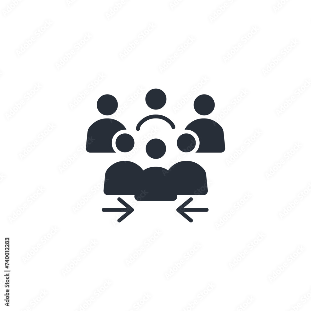 Poster assembly icon. vector.editable stroke.linear style sign for use web design,logo.symbol illustration.