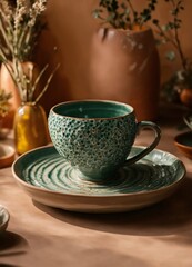 Create unusual and eye-catching images of handmade ceramics in light tones that can be used for the design of an online ceramic shop. Capture the best details and features of each product to give your