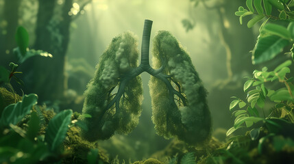 Foresta polmone verde.