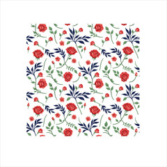 Red rose flower seamless pattern background design vector image on VectorStock
Rose flower seamless pattern of floral background. Red blossom of summer garden plant with green leaf and tide bud on whi