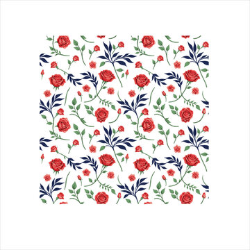 Red rose flower seamless pattern background design vector image on VectorStock
Rose flower seamless pattern of floral background. Red blossom of summer garden plant with green leaf and tide bud on whi