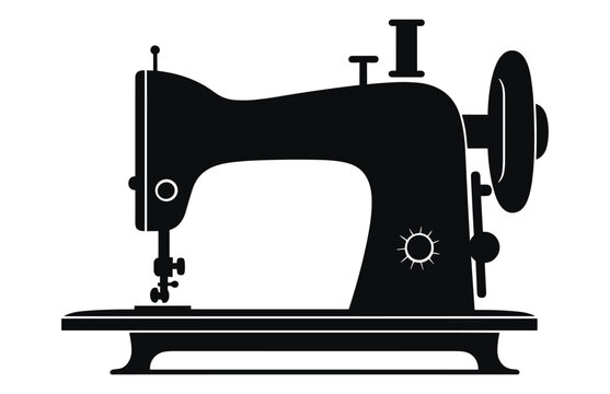 recommend clip art: Sewing machine vector illustration, Sewing logo atelier,Manual Sew, Sewing Machine Silhouette Icon,
