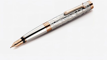 Naklejka premium pen on white background