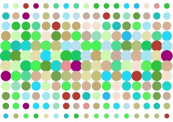 seamless pattern with color circles