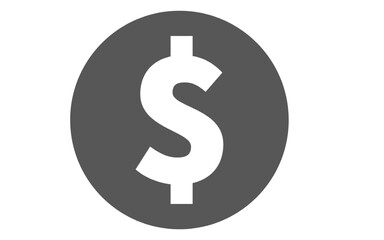 Coin dollar icon. Currency of dollar vector sign. Money symbol