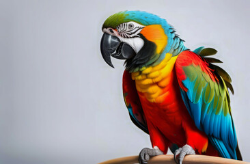 Pet Shop Color: A brightly colored parrot on your Poster. 