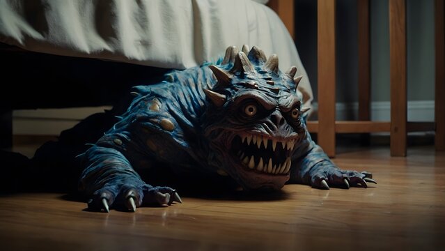 image of monster under the bed