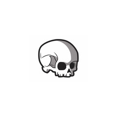 Skull logo Design Template Idea vector illustration
