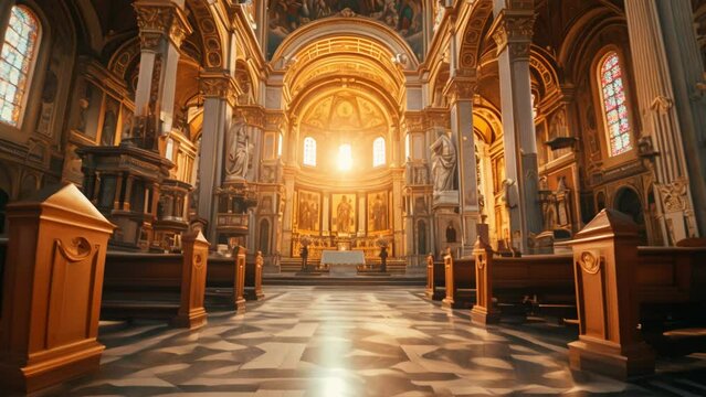 Divine Aura: Enveloped in the Presence of Christ. Generative ai