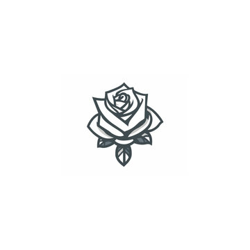 Red Rose logo design,
