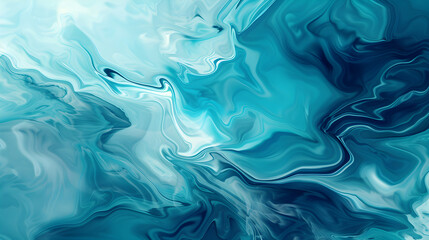Abstract watercolor paint background by teal color blue and with liquid fluid texture for background, banner