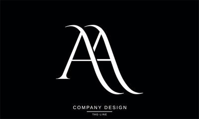 AA, A Abstract Letters Logo Monogram Design