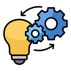 Innovation Wheel  Icon Element For Design