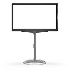 3d Bildschirm, Aufsteller, TV Ständer beschreibbar mit transparenten Hintergrund, freigestellt - 740033473