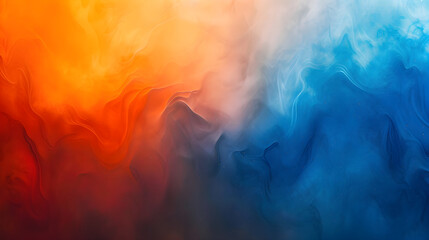 Fog cloud of abstract orange, blue, yelow smoke backdrop. Cloud effect splash of party fog cloud...