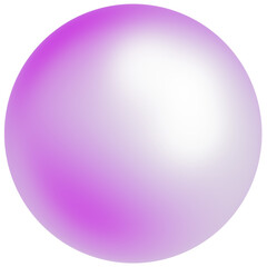 3d purple jewelry pearl gem ball. Cute soft gradient dreamy core y2k sphere. Sea shell mermaid	