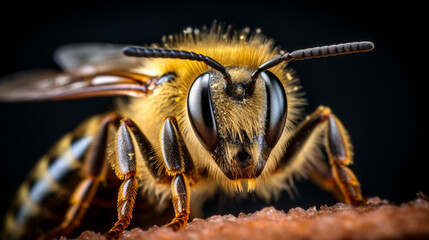 Macro Insect Honey Bee