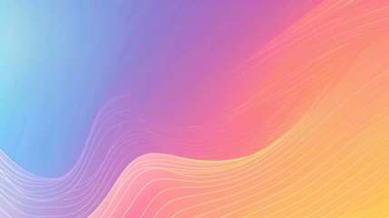 Abstract colorful wavy lines on a gradient background, ideal for modern design themes and creative visuals.