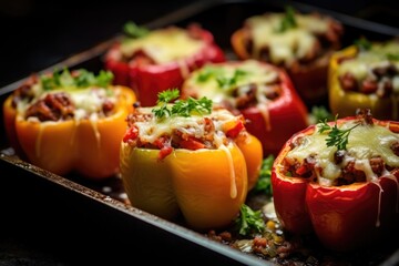Peppers stuffed with quinoa