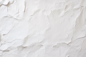 Empty Crumpled white paper texture background.
