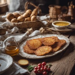 food, potato, belarusian, cuisine, draniki, meal, kitchen, breakfast, plate, nutrition, table, pancake, vegetable, cookery, homemade, baked, fried, dinner, traditional, cooked