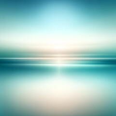 Obraz premium A serene and smooth abstract image that captures the essence of tranquility with a gradient of blending seamlessly into a gentle white light, evoking the calmness of a peaceful sky or a quiet sea