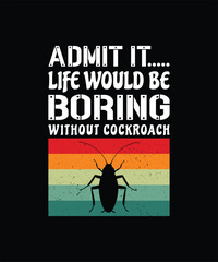 Classic cockroach retro vintage graphic t-shirt