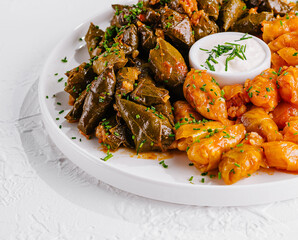 cabbage rolls and dolma cabbage rolls grape leaves filling