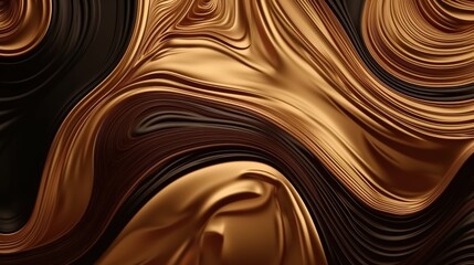 Black-brown-gold matter flows down