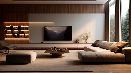 modern kitchen interior design during the day