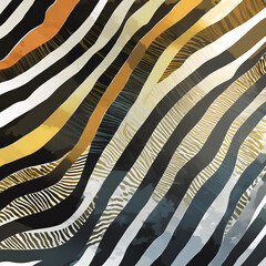 zebra skin texture; animal print pattern and color gradient spot