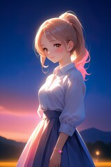 Portrait d'une femme en tenue retro