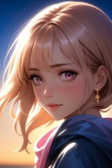 Portrait d'une femme portant une veste