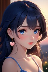 Portrait rapproché de femme