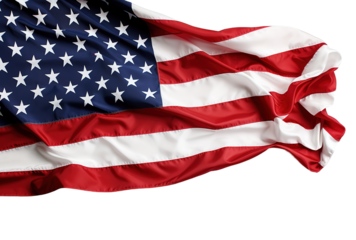 Waving Close-Up Ruffled American Flag Background Image