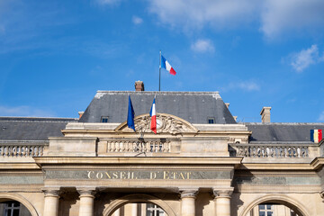 Le conseil d'état à Paris, France