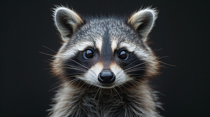 close up wildlife photography, authentic photo of a cute raccoon in natural habitat, taken with telephoto lenses, for relaxing animal wallpaper and more