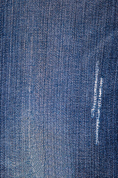 Jeans demin in blue background with stripe textile